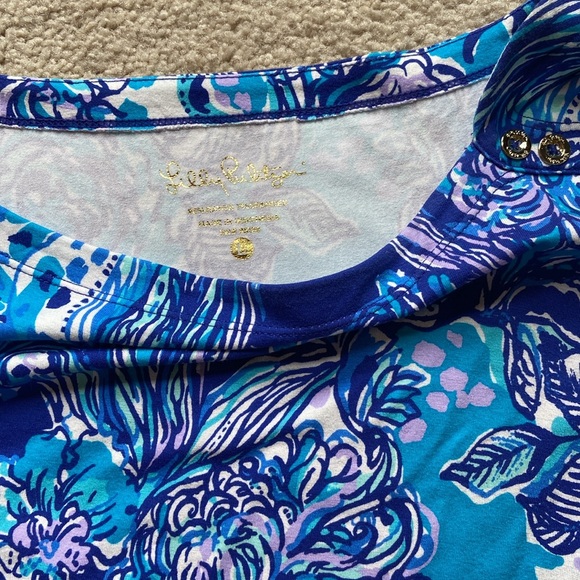 Lilly Pulitzer knit jersey dress size large great condition - Picture 2 of 2